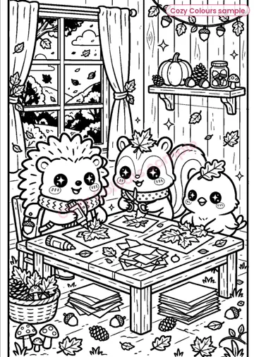 Sample page 2 from Hazel the Hedgehog Autumn Adventure