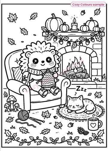 Sample page 3 from Hazel the Hedgehog Autumn Adventure