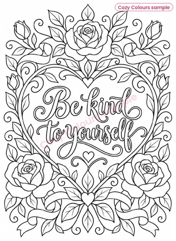 Sample page 2 from Mindfulness Colouring Book Ages 8 to 12