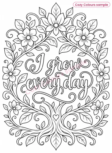 Sample page 3 from Mindfulness Colouring Book Ages 8 to 12