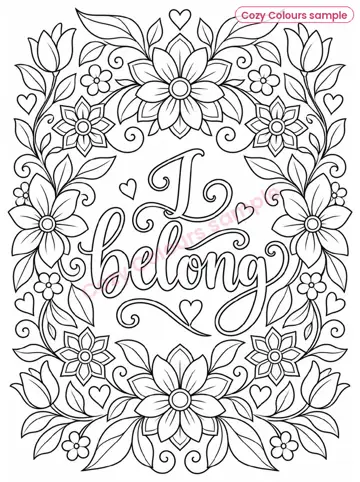 Sample page 4 from Mindfulness Colouring Book Ages 8 to 12