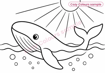 Sample page 3 from Underwater Animals Colouring Book